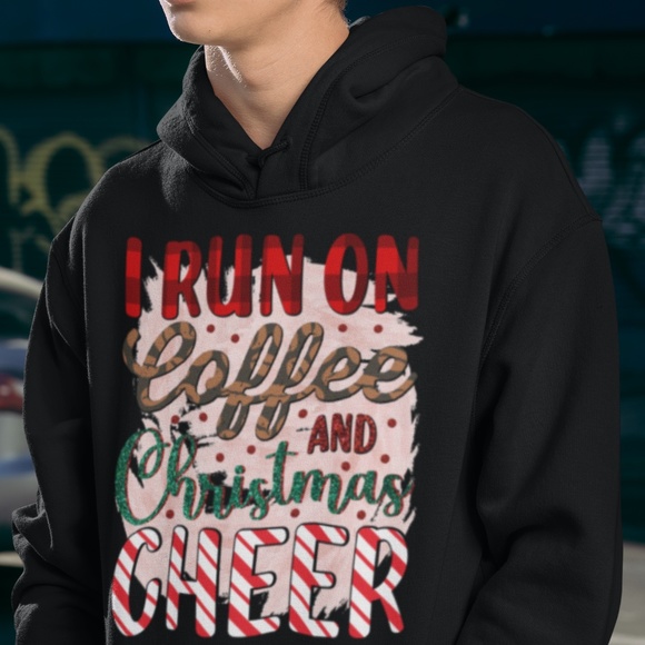 I RUN ON COFFEE: UNISEX CUSTOM HOODIE - Picture 4 of 4